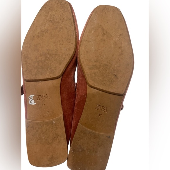 Zara, velvet, Mary Jane-style, ballet flats size 37 - Picture 8 of 8